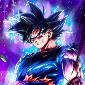 Dragon Ball Legends Mod APK gameplay featuring unlimited crystals and unlocked characters.