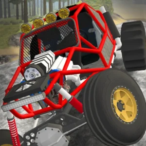 Offroad Outlaws Mod APK gameplay with unlimited money, gold, and VIP access.