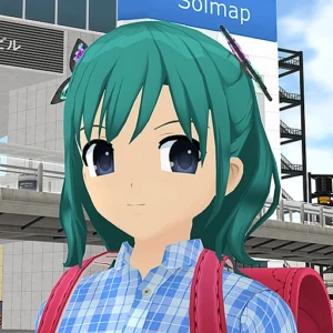 Shoujo City Mod APK anime dating simulator gameplay, featuring customization, cooking, and virtual dating in 3D Tokyo