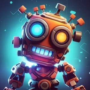  Screenshot showing gameplay of Tiny Robots Mod Apk with unlimited hints and unlocked levels.